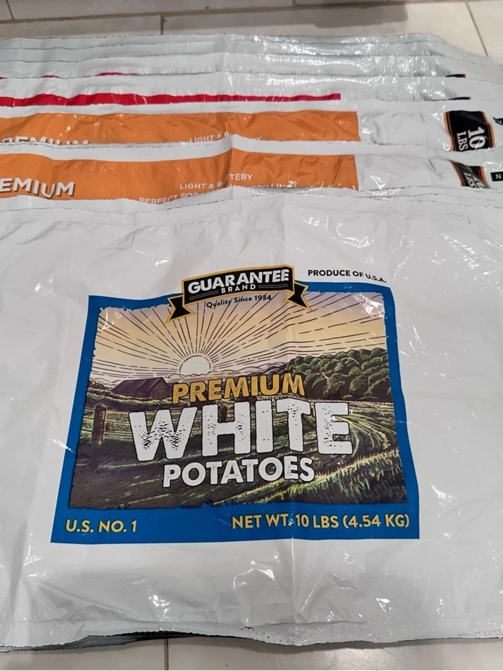 Lot Of 10 Assorted Plastic Bags From Potatoes For Reuse Crafts Upcycle Art Proje